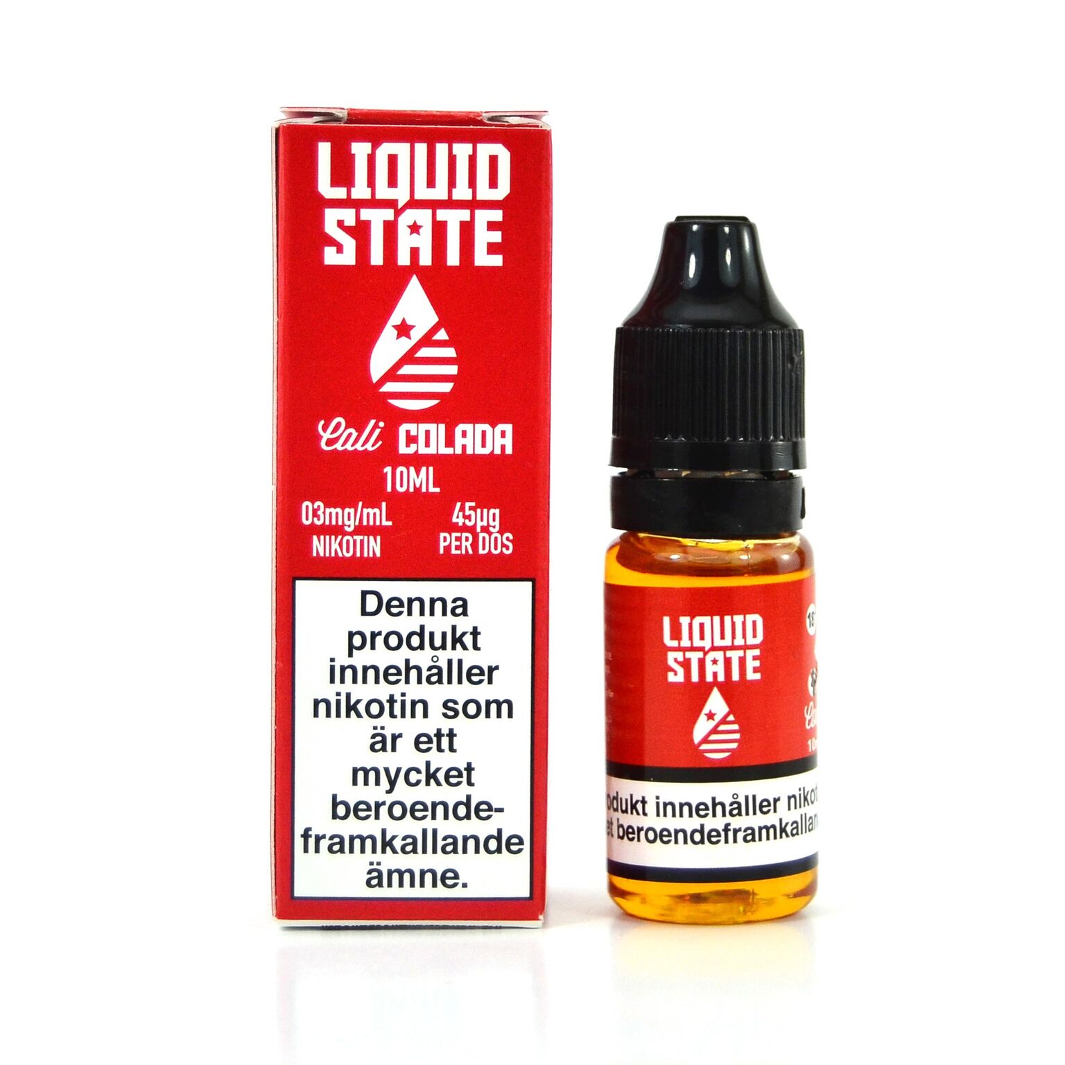 Liquid State Cali Colada e-juice with nicotine