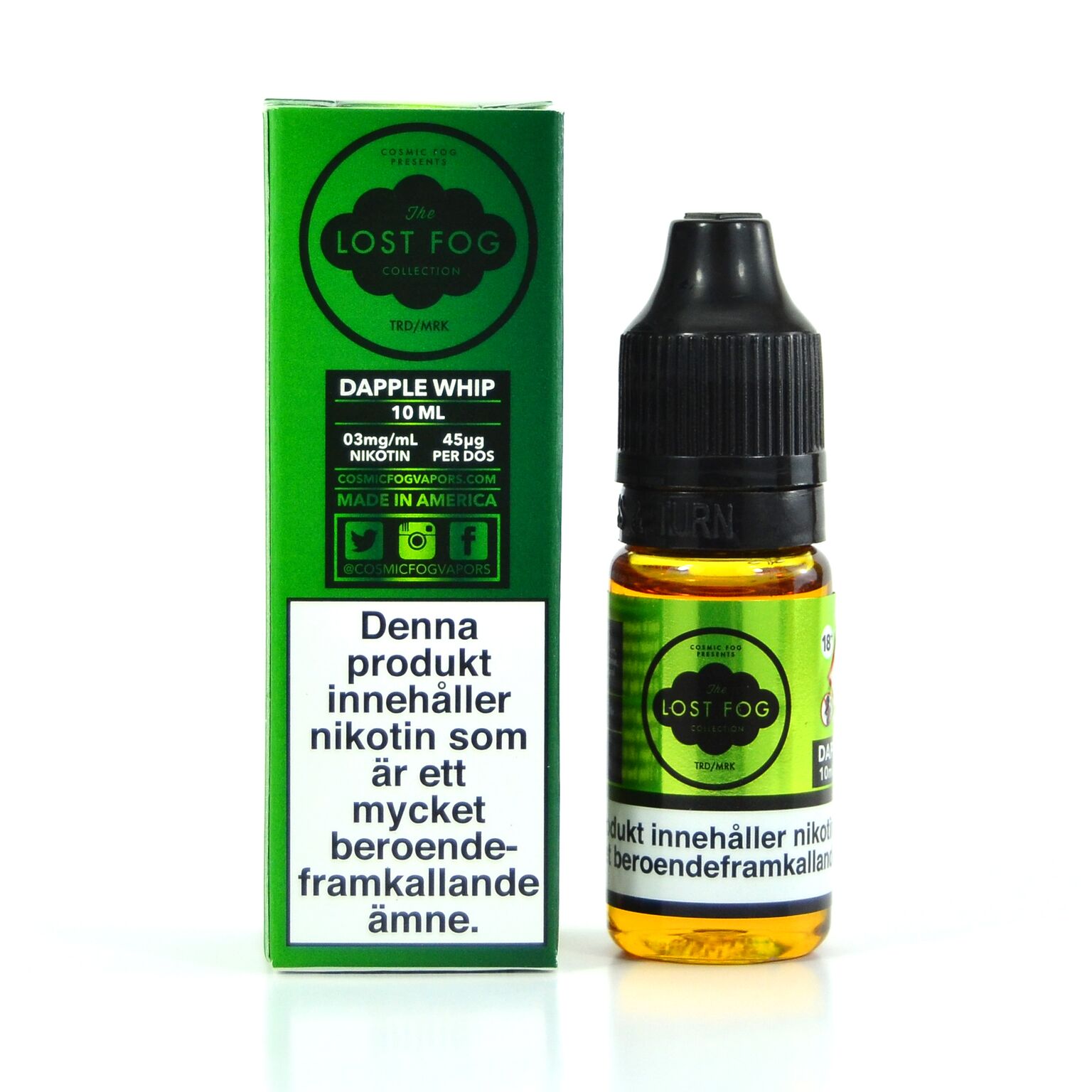 Lost Fog Dapple Whip e-juice with nicotione