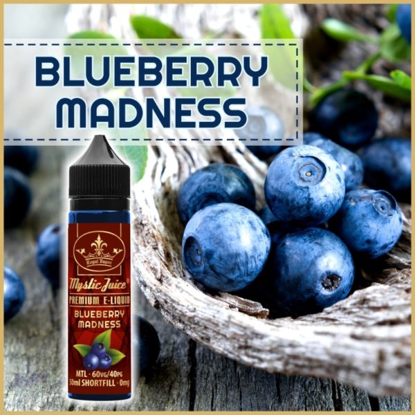 Mystic Juice Blueberry Madness E-Liquids, Shortfill, MTL Shortfills