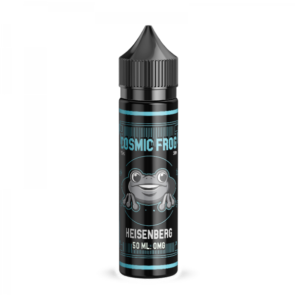 Cosmic Frog Heisenberg Cosmic Frog is an attempt to copy various popular e-liquids. Flavour profile: Fruit blast with a undertone of wild berries and a cool crystal mint.