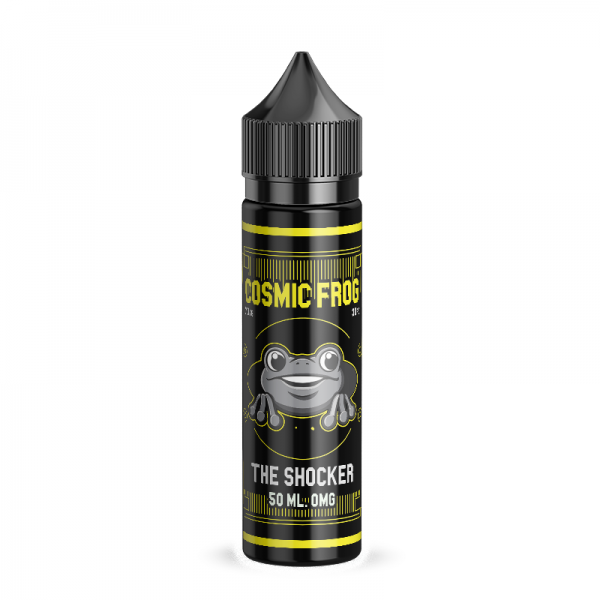 Cosmic Frog The Shocker Cosmic Frog is an attempt to copy various popular e-liquids. Flavour profile: Strawberries, tropical fruit and citrus lemonade flavor.