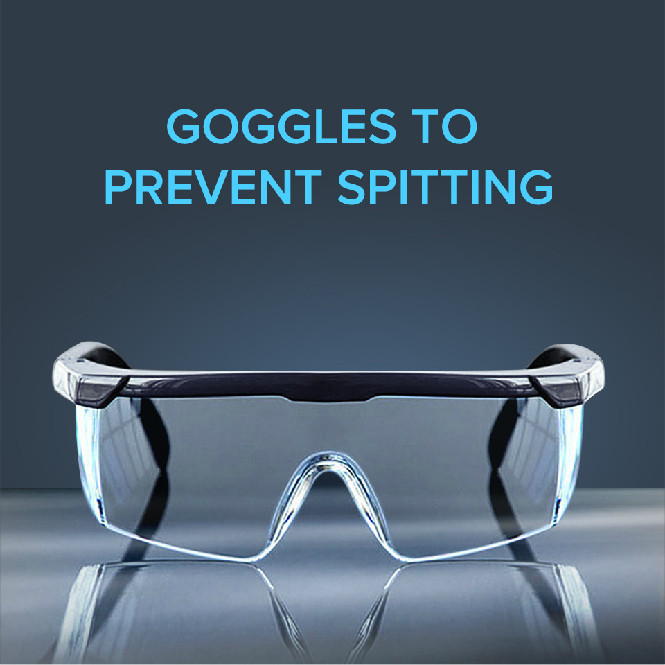 Neutral HM1 Goggles to prevent spitting!