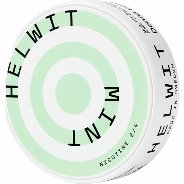 Helwit tobaksfria nikotinpåsar snus Mint