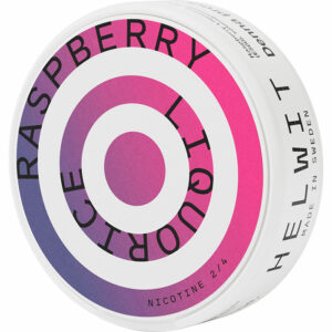 HELWIT All White Nikotinpåsar - Raspberry Liquorice