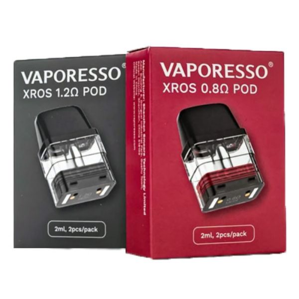 Vaporesso-XROS-Pod-2ml-2pcs-0.8-1.2-ohm package ersättningspod