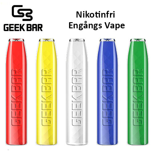 Geek Bar Engångs Vape nikotinfri utan nikotin