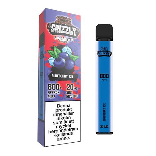 Grizzly disposable engangs vape 20mg 800 puff - Blueberry Ice