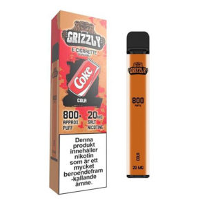 Grizzly disposable engangs vape 20mg 800 puff - Cola