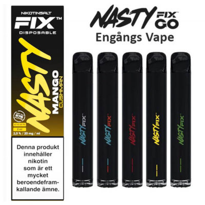 Nasty Fix engangs vape pod disposable 20mg front sv