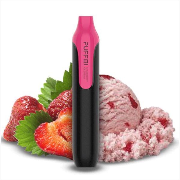 PUFFMI VAPORESSO engångsvape DP500 strawberry ice cream 20mg