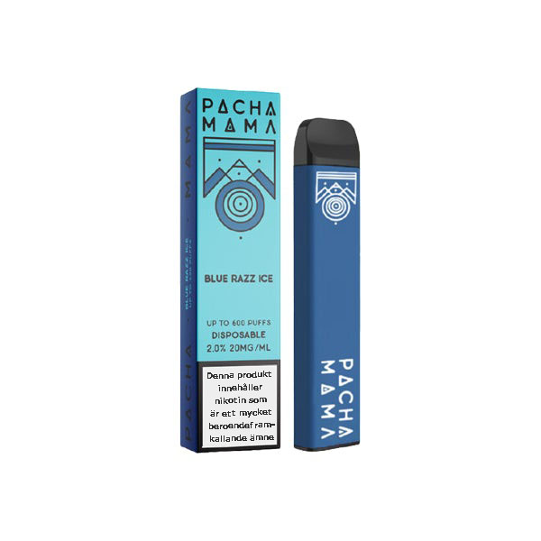 Pacha Mama Disposable Engangs Vape 20mg Blue Razz Ice