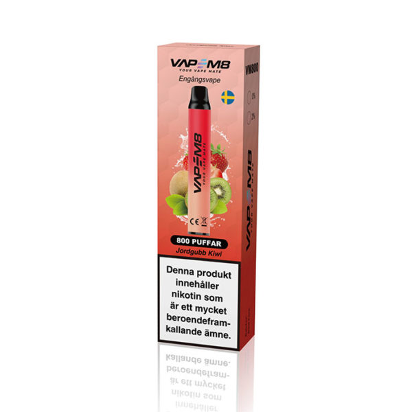VampeM8 VM800 disposable engangs vape jordgubb kiwi