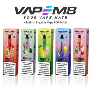 VapeM8 VapeMate Disposable Engangs Vape nikotinfri