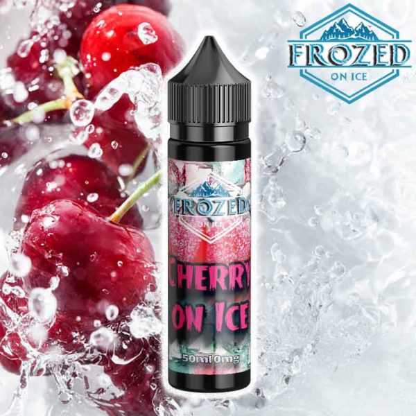 Frozed Cherry bottle mochup vejp ejuice