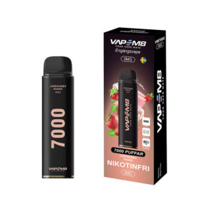 VapeM8-VM7000-engangs-vape-nikotinfri-Jordgubbs-Shake