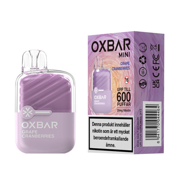 OXVA-XLIM-600-Engangsvape-20mg-Grape-Cranberries