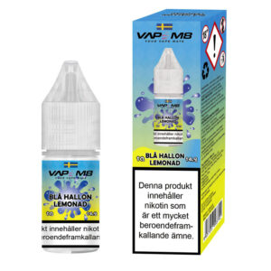 VapeM8 E-Juice - Blå Hallon Lemonad 10ml 14.9mg Nikotinsalt