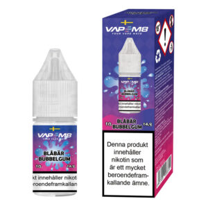VapeM8 E-Juice - Blåbär Bubbelgum 10ml 14.9mg Nikotinsalt