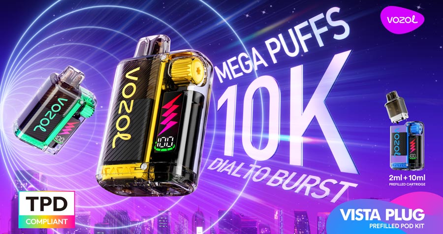 Vozol-Plug-10k engångs vape banner