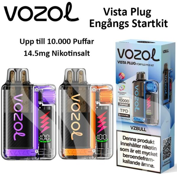 vozol-vista-plug-kit-10000-puffar engångs vape