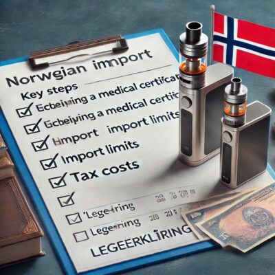 vape nikotin import norge fra sverige