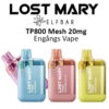 Lost Mary TP800 Engångs Vape 20mg (800 Puffar) köp billigt från Sverige