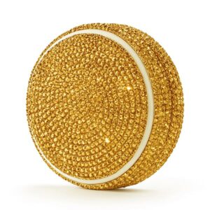 Glitterdosa till vitt snus i guldig färg
