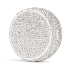 Glitterdosa till vitt snus i silver färg