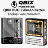 Qbix ENGÅNGS VAPE Pod Duo Batteri med Display 550mAh