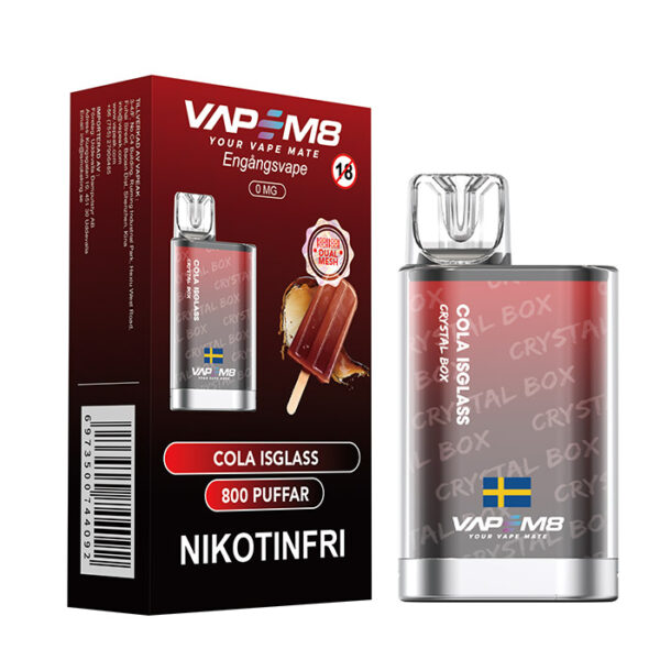 VapeM8-Crystal-Box-0mg-Cola-Isglass