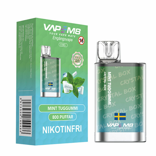 VapeM8-Crystal-Box-0mg-Mint-Tuggumi