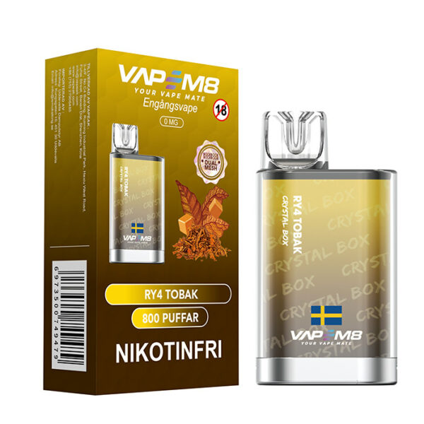 VapeM8-Crystal-Box-0mg-RY4-Tobak