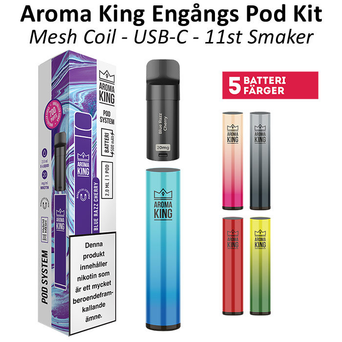 Aroma King Classic Pod Vape Startkit med smakpod