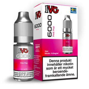IVG Salt 6000 e-juice Pink Pop 10ml 14.5mg