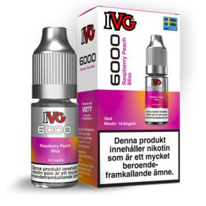 IVG Salt 6000 Raspberry Peach Bliss 10ml 14.5mg